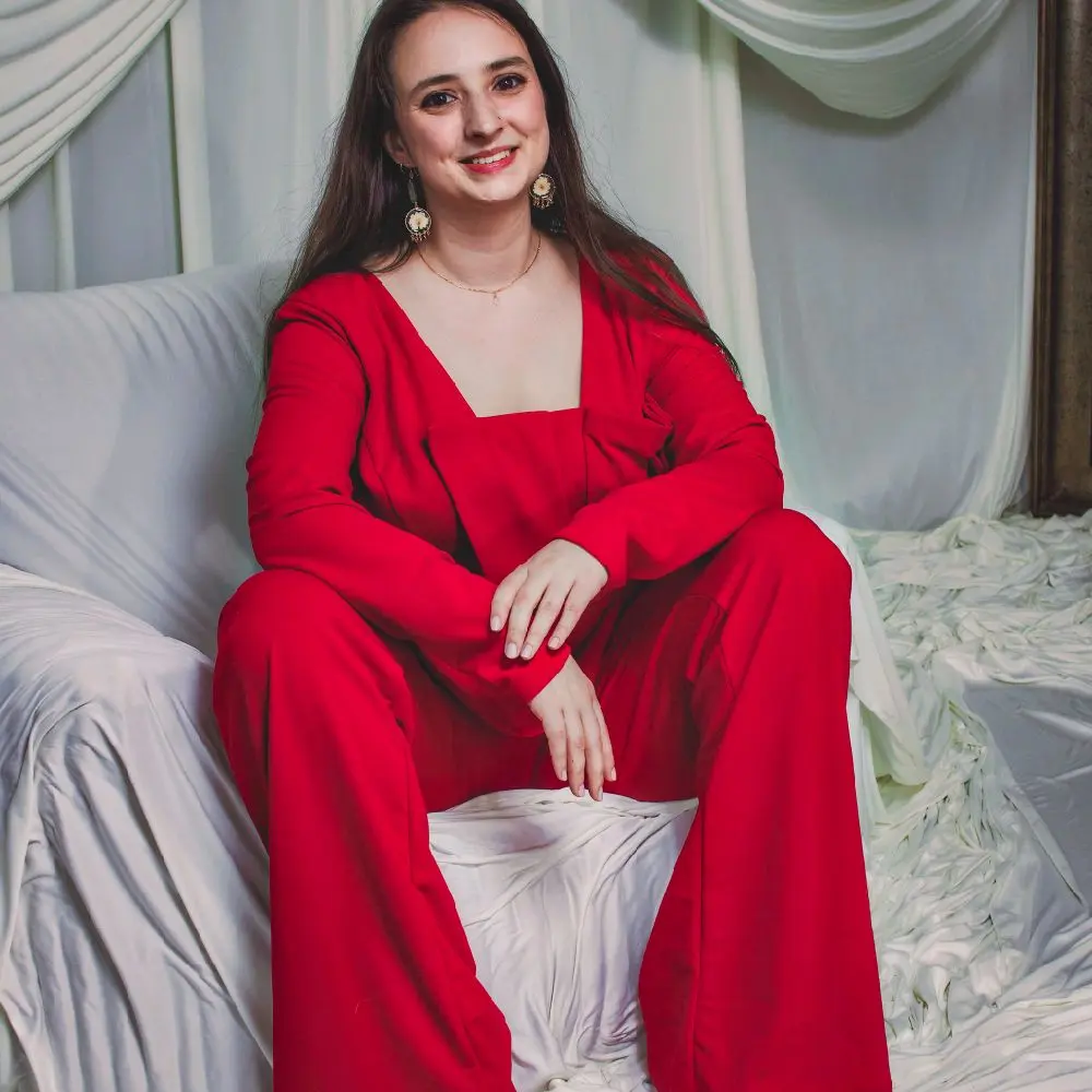 Wide Leg Pleated Jumpsuit in Red - Fashionable Design for Your Style Needs
