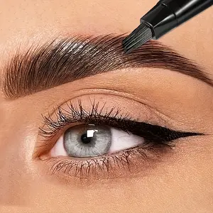 4 Pack Multi Color Eyebrow Pencil Set Makeup Waterproof Long Lasting Coloring Eyebrow Pens Highlight Natural Wild Eyebrows Easy To Apply Cosmetic DealsForYouDays