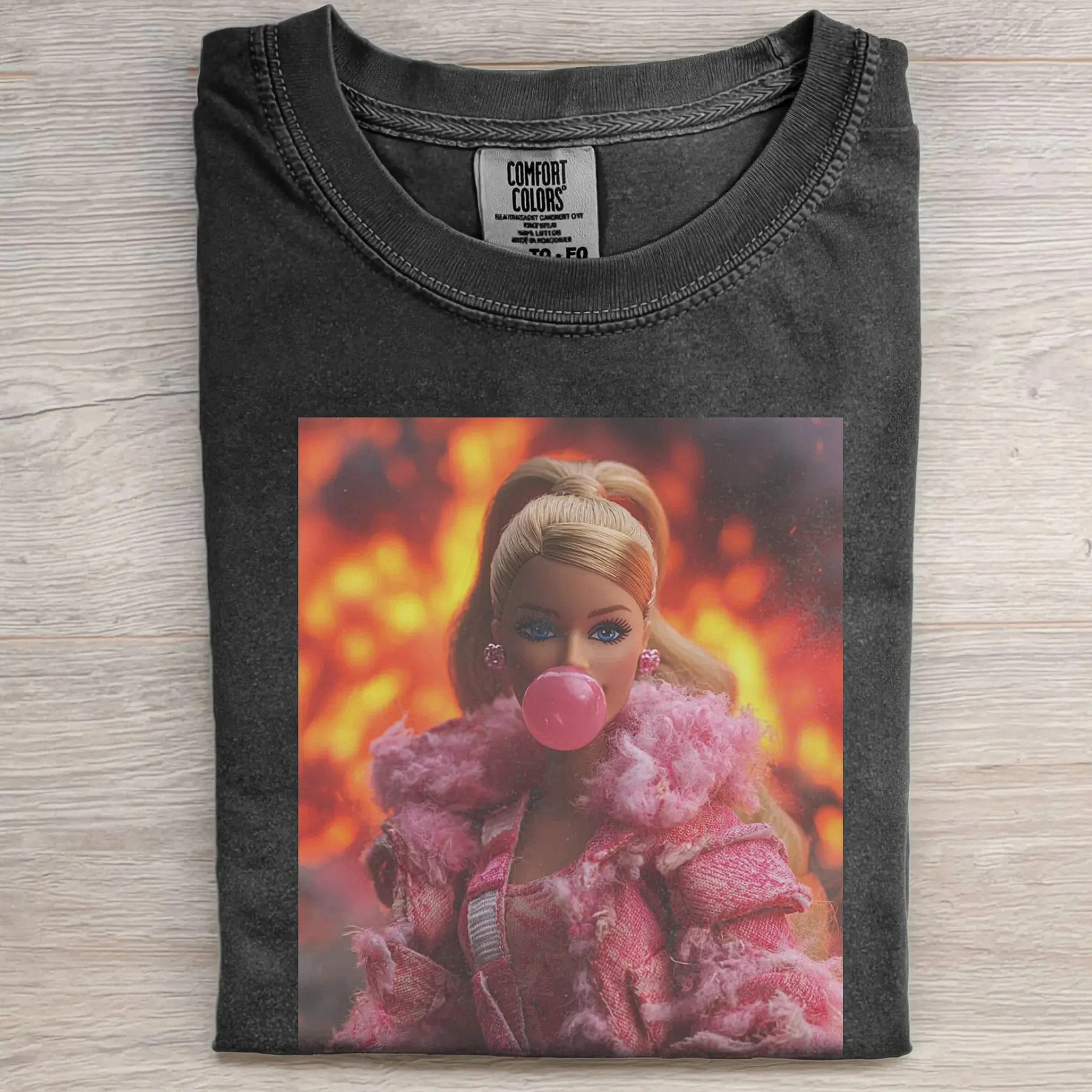 Iconic Blonde Baby Doll Bubblegum Meme T-Shirt, Unbothered Aesthetic Graphic Shirt, Trendy Streetwear Apparel, Pink Aesthetic Main Character Shirt