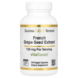 California Gold Nutrition French Grape Seed Extract, Vitaflavan®, 100 mg, 120 Veggie Capsules