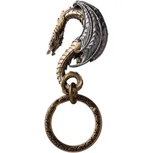 COPPERTIST.WU Dragon Hook Keychain w Keyring Novelty Gifts for Men Women Car Key Decor