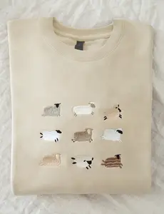Embroidered 'Lost Sheep' Sweatshirt – Jesus Leaves Crewneck with Christian Design