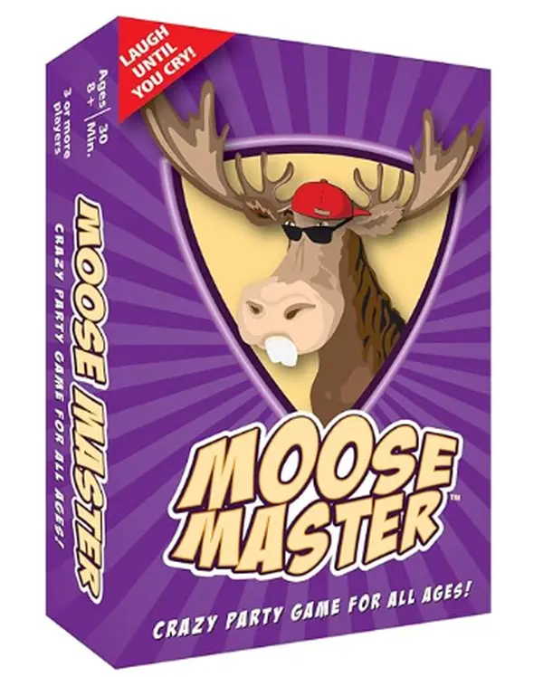 Moose Master - Laugh Until You Cry Fun Card Game for Adults Teens & Kids - Easy Setup & Learn - Perfect for Parties & Holidays - Includes 110 Cards Box & Rules