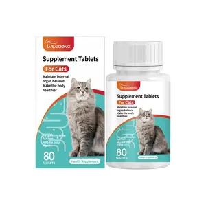 Probiotic Bites for Cats, Kitty Nutritional Supplement Tablets with Probiotics for Gut Health cat digestive support daily cat wellness