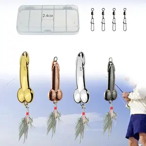 4pcs Metal Wobble Fish Lure Spoon Fishing Sequins Hard Baits Spinners Baits for Trout Walleyes Bass - Metal Material, Lifelike Swimming Actions for Fishing