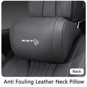 Car Neck Pillow Car Seat Headrest Pillow Auto Memory Cotton Protector Cushion For Dodge SRT Charger Hellcat Challenger RAM Journey CaravanX CT