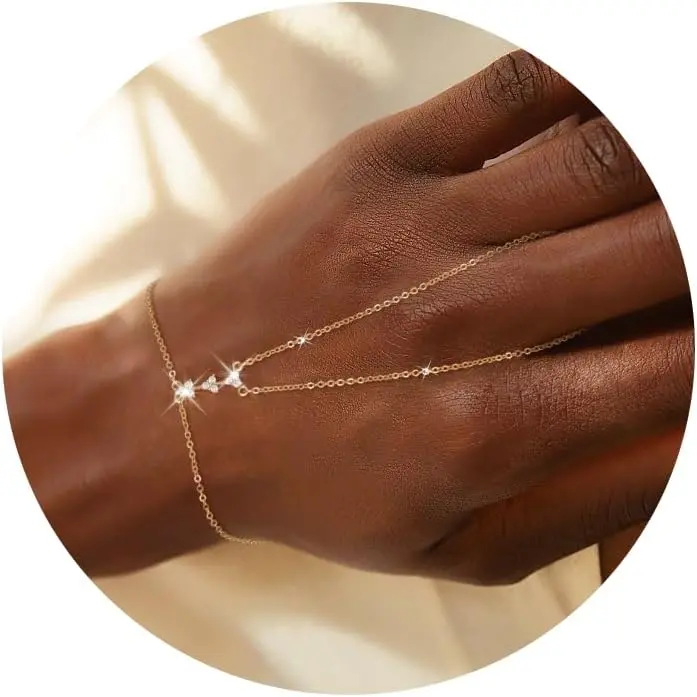 3cz hand bracelet-GD
