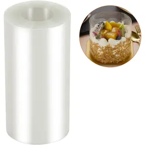 Cake Collars 4 x 394inch (5.9 mil thick) Transparent Acetate Sheets Rolls for Baking Surrounding Edge Decorating
