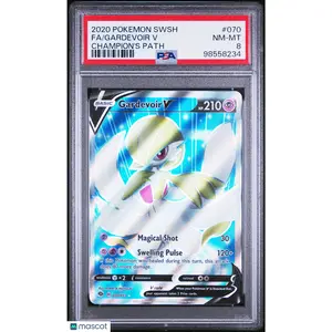 Gardevoir V 2020 Pokemon Sword & Shield Champion's Path #070 PSA 8