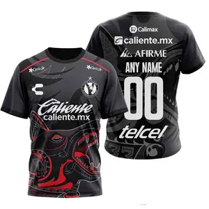 Personalized LIGA MX Club Tijuana 2025 Third T-Shirt Mexico Soccer Red Dog Mexican Football T-shirt, Mexicano Futbol Jersey, Gifts for Him Dad