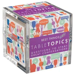 TableTopics Best Things Ever Game - 135 Fun Ice Breaker Cards to Start Conversations at Parties or Other Events