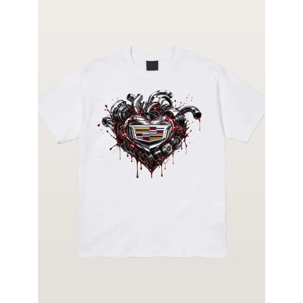 Cadillac Engine Heart Design T-shirt Sweatshirt Hoodie, Car Enthusiast and Fans Gift