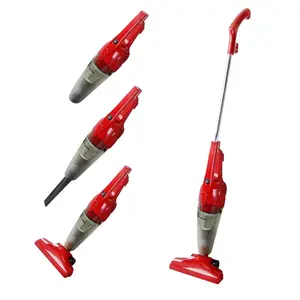 212 MAIN 2-in-1 Govac Bag-Free Cup Vacuum Cleaner - Corded, 26" Length, Upright Mode, Handheld Convertible, Compact, Portable, Red, for Home Use