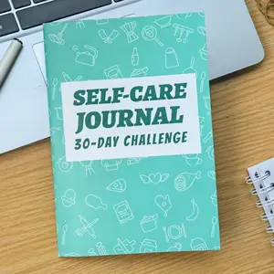 Self Care 30 Day Challenge Planner Notebook Journal Schedule Organiser for Office, School and Study Stationery Mr Paper 36 Pages