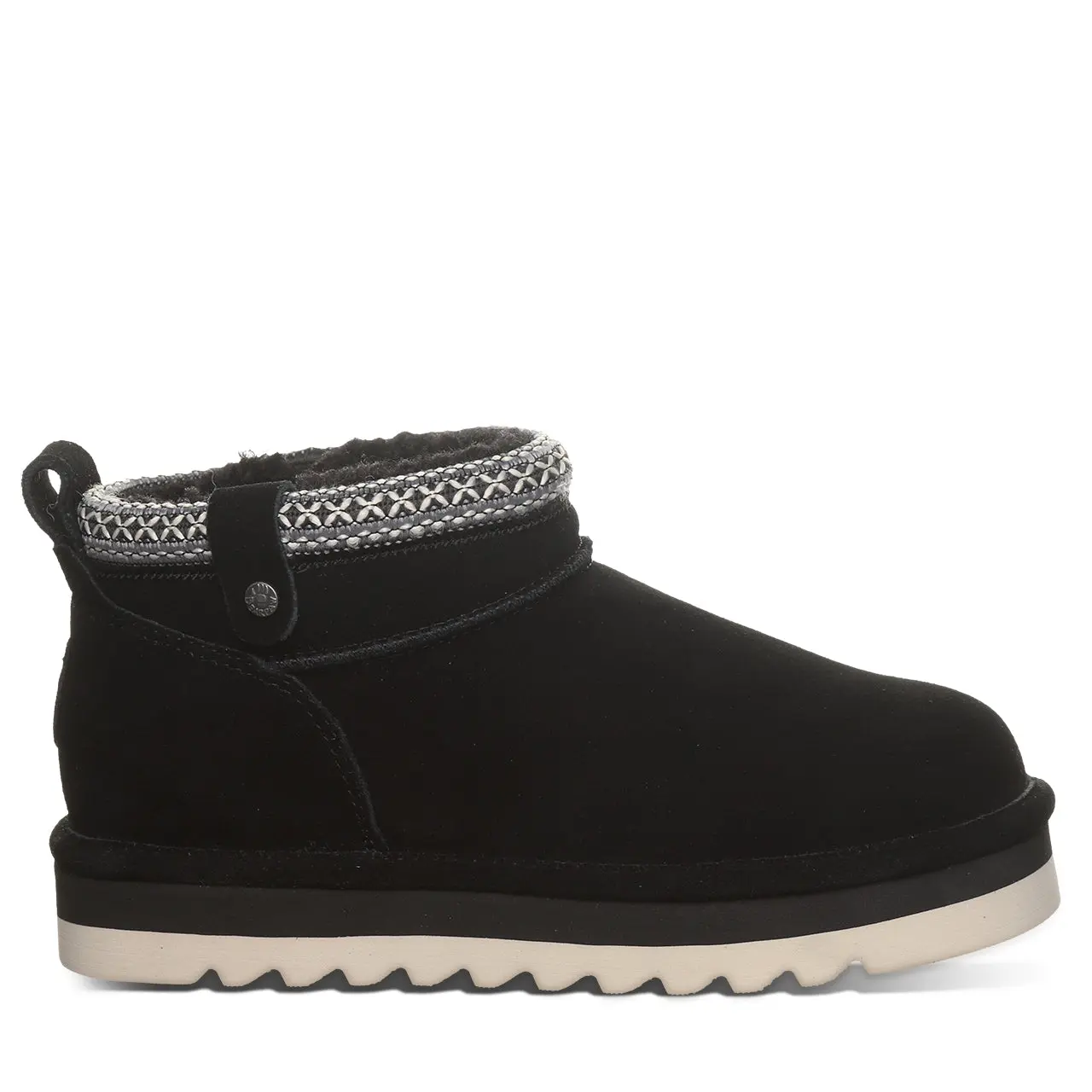 BEARPAW Langly Women's Suede Mini Boot Winter - Black