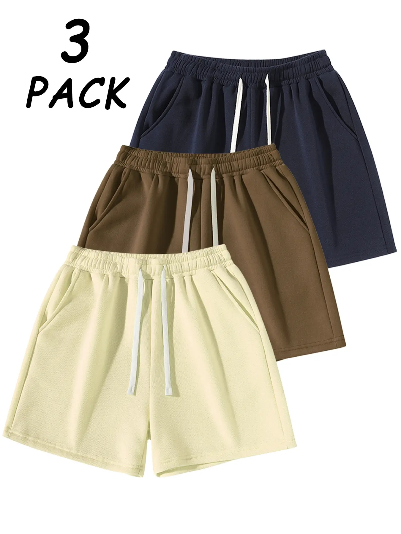 blue + brown + apricot.