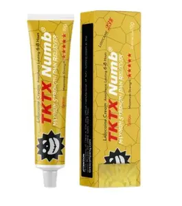 Gold 23% TK-TX Tattoo Cream for 8 Hours Maximum Depth Extra Strength 10g Cosmetic for Tattoos Waxing and Piercing