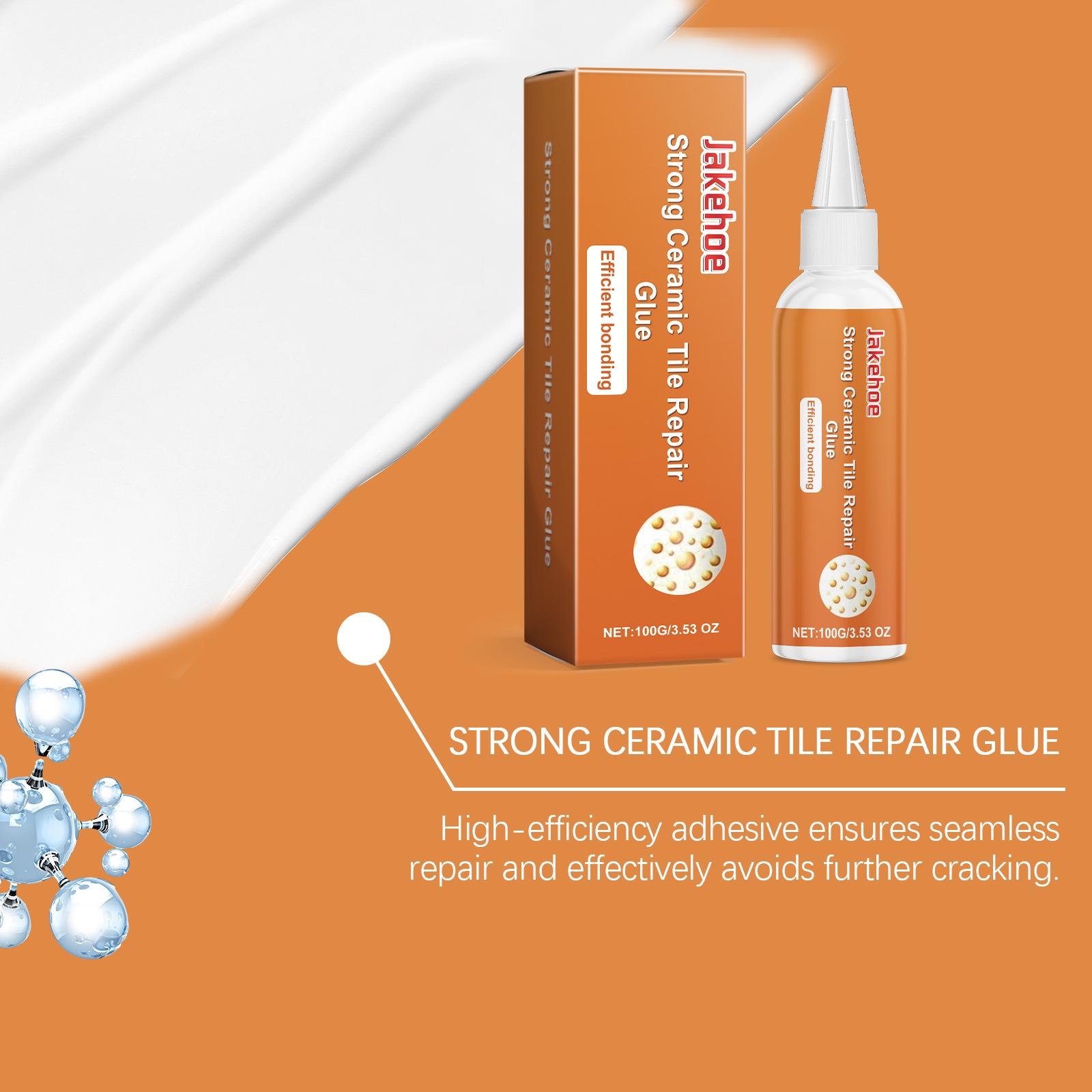 JAKEHOE Tile Repair Paste – Household Ceramic Tile Repair for Peeling, Cracks, Hollow Spots, Scratches, Dents and Gaps