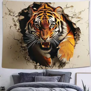 Tapestry  Cool Tiger Wall Tapestry Wild Animal Wall Art Tapestry, Funny Tiger Art Wall Hanging for Bedroom Living Room Dorm Art Decorations.Multiple sizes are available for selection.