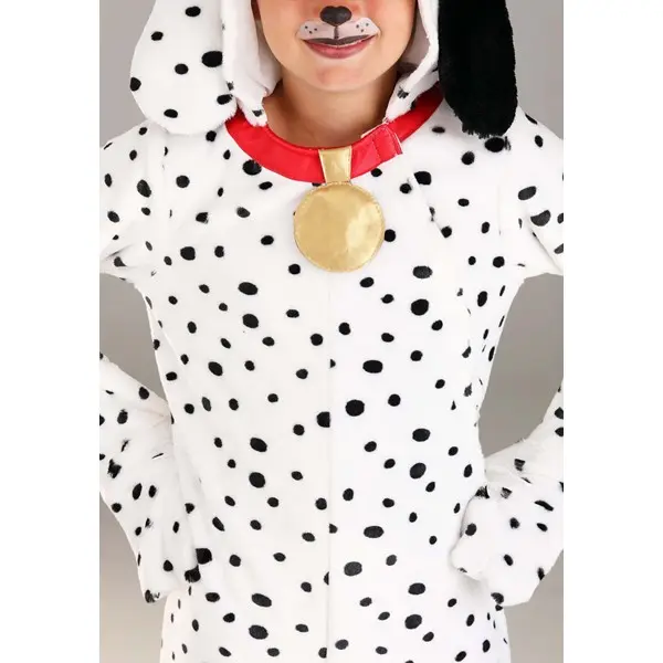Kid's Plush Dalmatian Puppy Jumpsuit