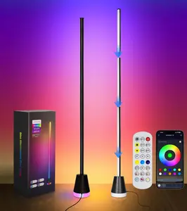 1PCS Corner Floor Lamp,Smart RGB LED Corner Lamp with App and Remote Control,16 Million Colors & 68+ Scene,Music Sync,Timer Setting,Ideal Standing Lamp for Living Rooms,Bedrooms,Gaming Rooms