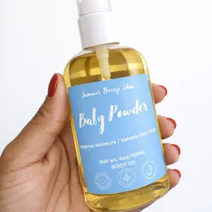 Staple Body Gloss Oil for Comfortable Body Care 2oz and 4 oz Scent