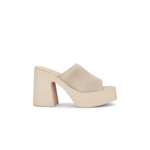 Free People Zoe Platform Sandal In Diamond Suede