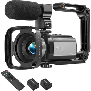 Video Camera Camcorder  1080P 30FPS 36MP IR Night Vision Vlogging Camera for YouTube,3.0 Inch 270  Rotation LCD 16X Digital Zoom Camcorder Camera with 2  Microphone