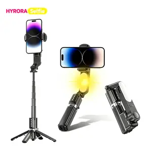 Content Creator Tools: Gimbal Stabilizer for iPhone 17 Pro Max & Android, Auto Balance Phone Tripod with Selfie Stick, 360° Remote Control, Professional Smartphone Vlogging Accessory for Beginners