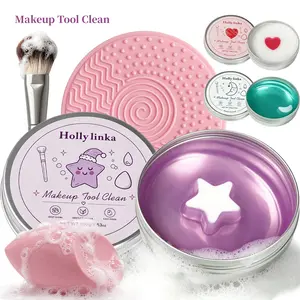 Makeup Brush Cleaning Soap - 3.53oz Portable Cleaner for Makeup Brushes, Sponges, Beauty Blenders, Natural Fragrance, Deep Cleansing, No-Residue Formula