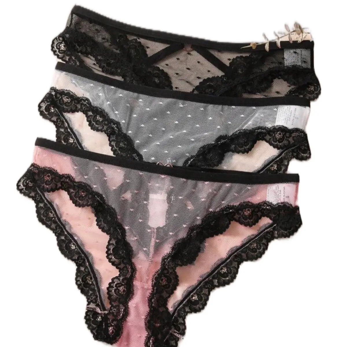Catch Me If You Can Multi-Colored Mesh Panties Womenswear Linen Underwear