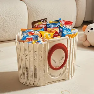 Large Capacity "Reusable Shopping Basket" Suitable for Supermarket Shopping, Food Display Basket, Buying Vegetables, Fruit Basket, Storing Various Toys and Other Miscellaneous Items. Durable Supermarket Shopping Bag, Foldable to Save Space, Laundry Basket