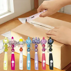 20 pcs Mini and Beadble Art Knife Set, including 10 Gift Bags - Small, Portable, DIY-Making, Express Unboxing Knife, Office Paper Cutting, Open Envelope, Cute Design - For Art Lovers & Crafters - Perfect for Detail Work & Unboxing Scrapbook Materials