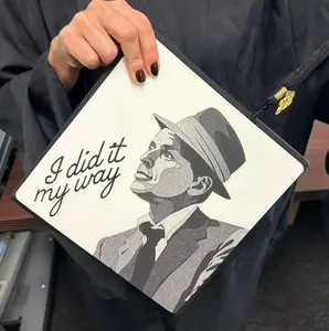 Frank Sinatra Graduation Cap Topper - 'I Did It My Way'