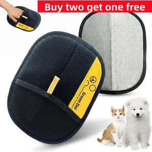 Buy two get one free（3pcs)pet hair removing glovesPet Hair Removal Glove for Cats & Dogs, Upgraded Electrostatic Reusable Pet Hair Remover Tool, Magic Fur Removal Mitt for Laundry, Couch, Carpet, Car Seat, Pet Grooming Gloves