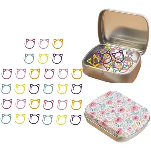 Stitch Markers for Crocheting  Stitch Markers with Box Metal Spiral Stitch Markers for Knitting Crochet Stitch Markers Rings Knitting and Crochet Notions (30)