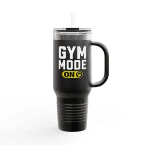 40oz Gym Tumbler With Handle – Stainless Steel Exercise Water Bottle, Fitness Motivation Cup For Gym Lovers