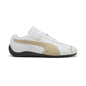 PUMA Mens Speedcat Leather Lace Up Sneakers Shoes Casual - White