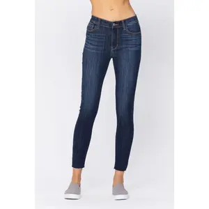 Judy Blue Mid Rise No Destroy Skinny Denim Jeans 82201, Spandex, Sweaters