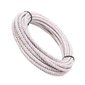 90Ft White Orange Lariat 10.25mm Soga Plomo Lead Core Rope