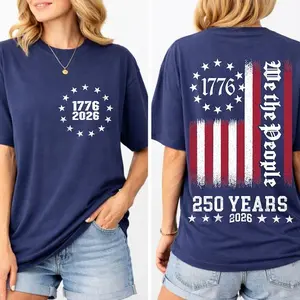 America 250th Sweatshirt 1776–2026 Patriotic USA Flag Memorial Day Tee