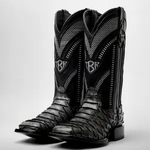 Grey Jumbo Boots - Square Toe