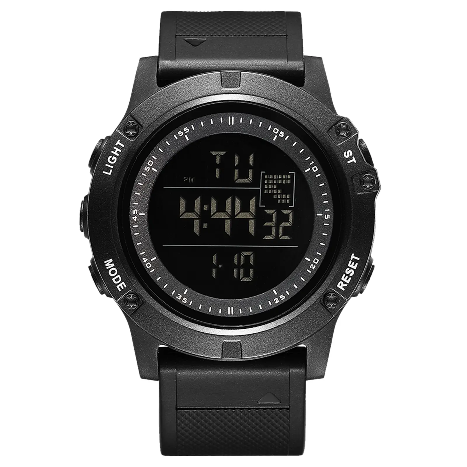 OIDEA Men's Tactical Digital Wristwatch, Military Style Quartz Watch with Durable TPU Strap, Waterproof with EL Backlight and Alarm, Durable Watch, Quartz Waterproof Watch