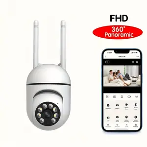 1pc Full Color and Night Vision WIFI 1080P Full HD Indoor/Outdoor Camera Two-Way Audio Wireless Tilt 2.4G Wi-Fi Smart Home Security Camera, Home Monitoring Camera for Elderly and Pet Care