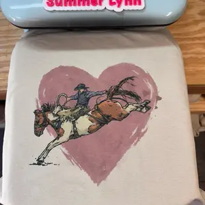 Bucking horse with heart  Top
