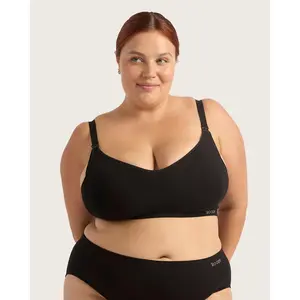 Wireless Maternity Bra - Black