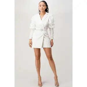 White Out Mini Dress Casual Cotton