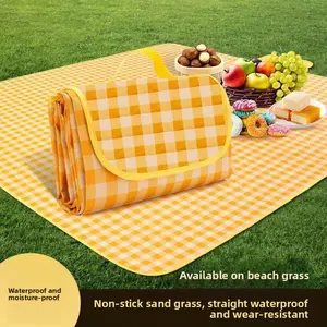 Outdoor picnic mat waterproof, moisture-proof and dirty portable spring outing floor mat picnic cloth camping mat picnic suburbs