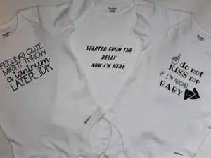 Baby Clothes Funny Design Baby Onesies Button