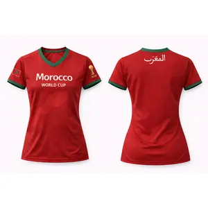 Morocco Women’s Soccer Fan Edition Jersey – Fitted National Pride Shirt